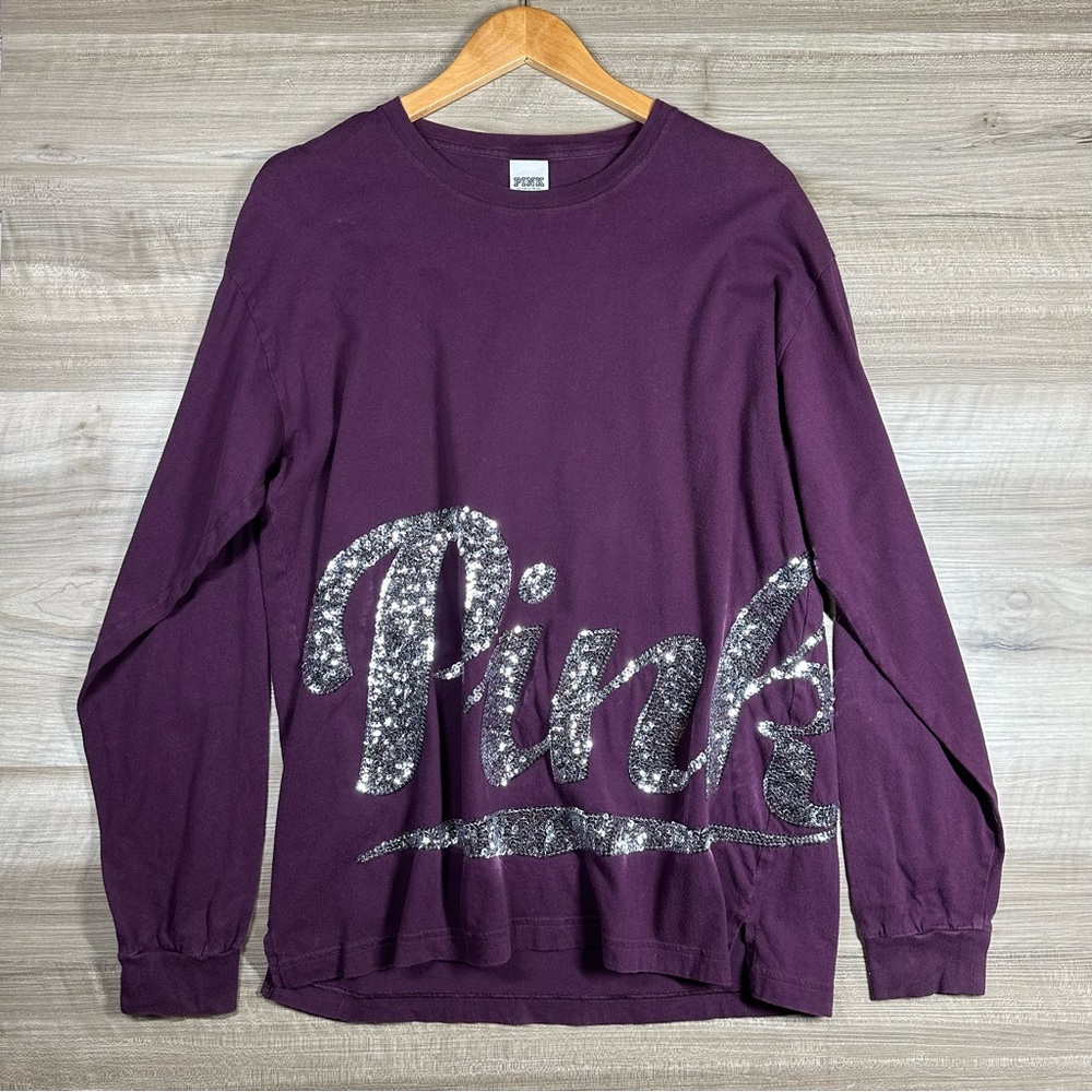 PINK Victoria ’s Secret Long Sleeve Bling Tee